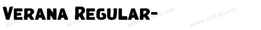 Verana Regular字体转换 Verana Regular字体转换